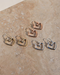 Mini Heartbreaker Hoops- Gold View 6