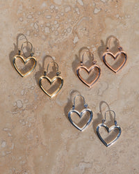 Mini Heartbreaker Hoops- Rose Gold View 3