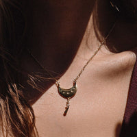 Celestial Charm Necklace- Rose Gold View 3