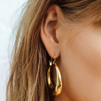 Casimir Tube Hoops- Gold View 2