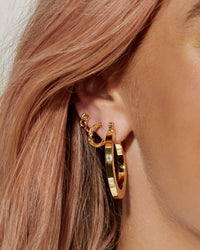 Celine Hoops- Gold View 6