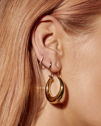 Martina Tube Hoops- Gold View 2