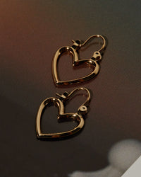Mini Heartbreaker Hoops- Gold View 4