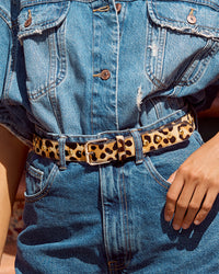 Bella Studded Belt- Gold View 6