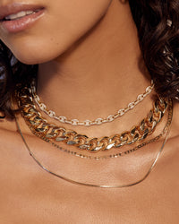 Seraphina Statement Necklace- Gold View 8