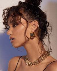 XL Positano Hoops- Gold View 3