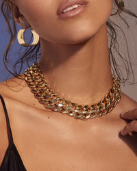 Seraphina Statement Necklace- Gold View 2