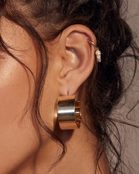 XL Positano Hoops- Silver View 2