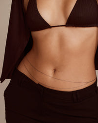 Take Me to the Bungalows Belly Chain- Silver View 3