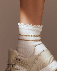 The Violante Anklet- Gold view 2