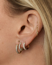 The Super Shimmer Diamond Hoops (16.5mm) View 6
