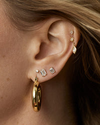 The Ultimate Emerald Solitaire Studs view 2