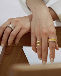 Double Amalfi Ring- Gold View 5