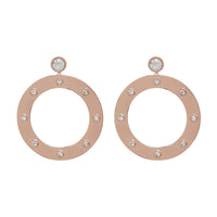 Adona Statement Hoops- Rose Gold View 1