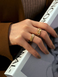 Le Signe Statement Ring- Gold View 6