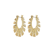 Whimsy Flare Mini Hoops- Gold View 1