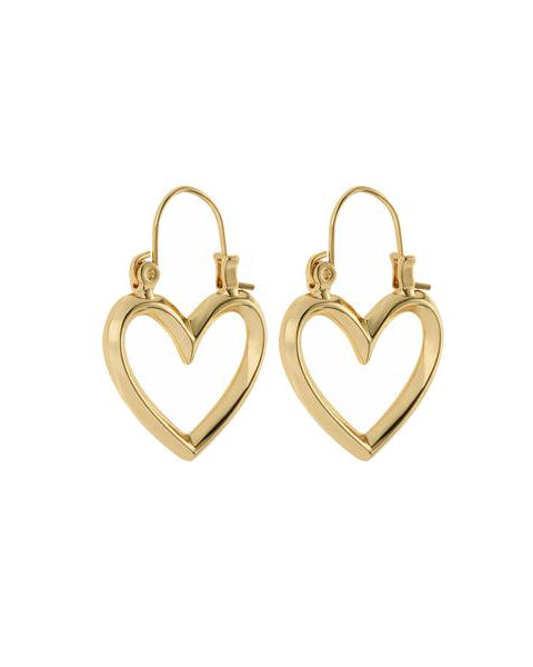 Mini Heartbreaker Hoops- Gold | Luv Aj