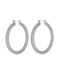 Pave Amalfi Hoops- Gold