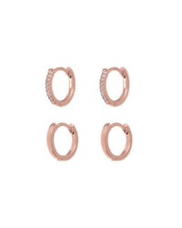Sorrento Huggies- Rose Gold View 1