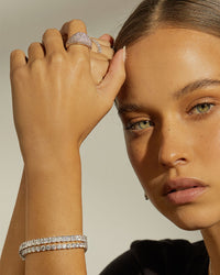 Pave Signet Ring- Silver View 4