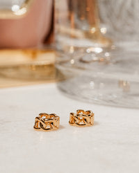 Baby Curb Link Huggies- Gold View 3