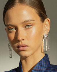 Adonis Earrings- Silver View 2