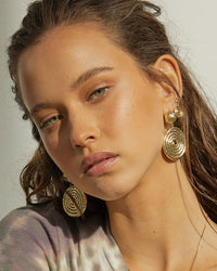 Kosmos Earrings- Gold View 3