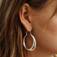 Casimir Tube Hoops- Silver View 7