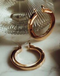 Celine Hoops- Rose Gold View 2