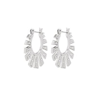 Whimsy Flare Mini Hoops- Silver View 1