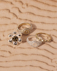 Flora Statement Ring- Gold View 3
