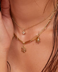 Flora Link Necklace- Rose Gold View 2