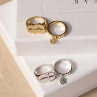 The Cross Signet Ring- Silver View 2