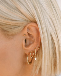 Baby Bastille Hoops- Gold View 5