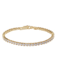 Ballier Bracelet- 3MM Round- Gold View 1