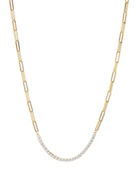 Ballier Chain Link Necklace- Gold View 1
