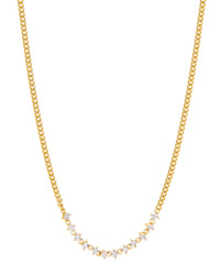 Ballier Curb Chain Necklace- Gold View 1