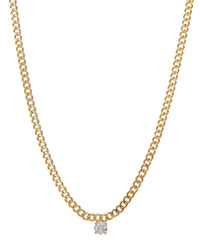 Bardot Stud Charm Necklace- Gold View 1
