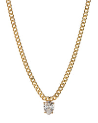 Bianca Stone Charm Necklace- Gold