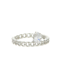 Bianca Stone Ring- Silver View 3