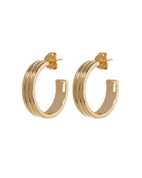 BRIDGET Stockinette hoop earrings