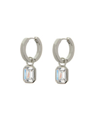 Brigitte Bezel Huggies- Silver View 1