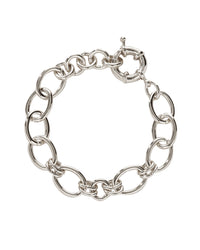 The Cleo Link Chain Bracelet- Silver View 1