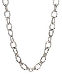The Cleo Link Chain Necklace- Silver View 1