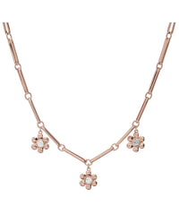 Flora Link Necklace- Rose Gold View 1