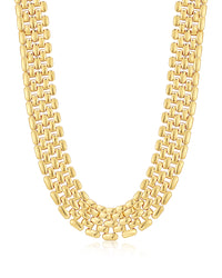 Celine Chain Link Necklace- Gold View 1