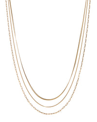 Chandon Multi Chain Charm Necklace- Gold View 1