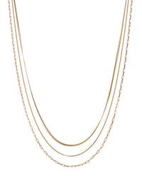 Chandon Multi Chain Charm Necklace- Silver