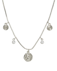 Cicero Charm Necklace- Silver View 1