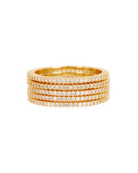Classique Pave Bands Set- Gold